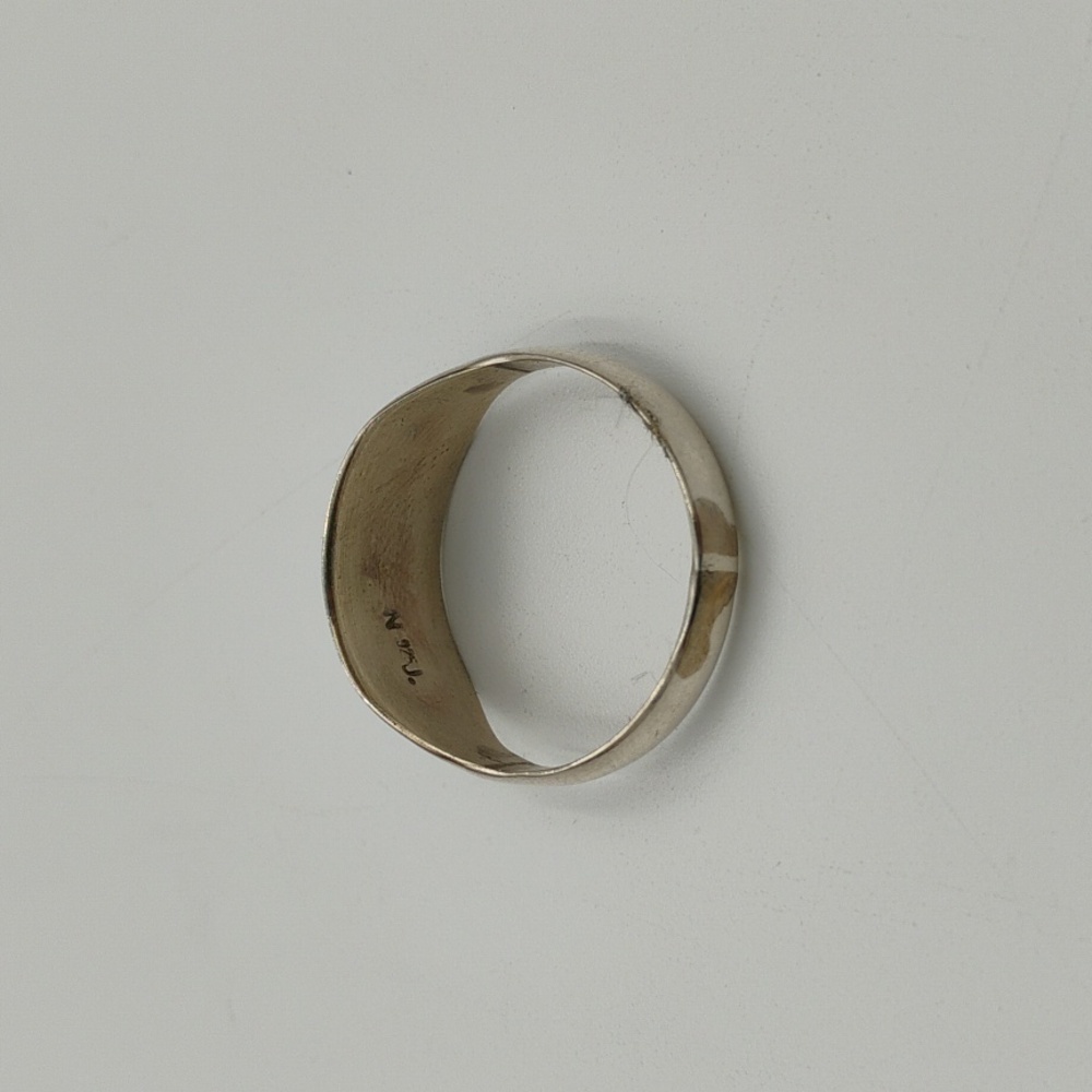 Sterling Silver Opal Inlay Ring - image 3